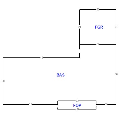 Building layout (traversing data) of this property