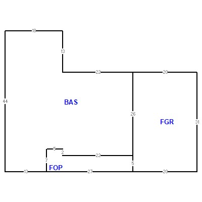 Building layout (traversing data) of this property