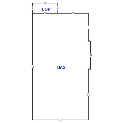 Building layout (traversing data) of this property