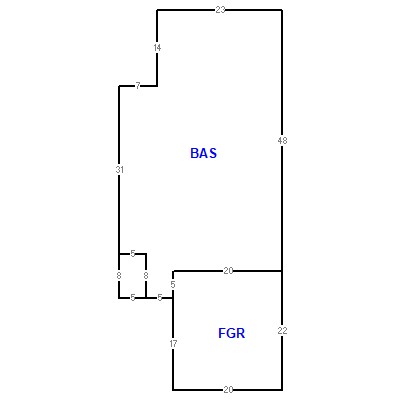 Building layout (traversing data) of this property