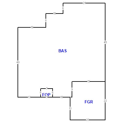 Building layout (traversing data) of this property