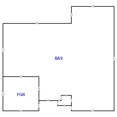Building layout (traversing data) of this property