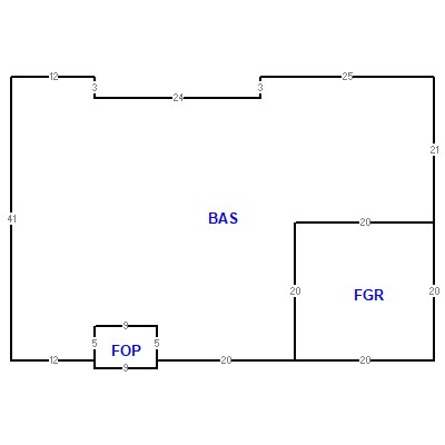 Building layout (traversing data) of this property