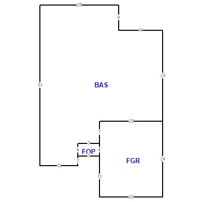 Building layout (traversing data) of this property