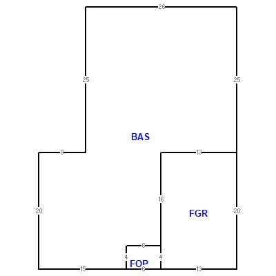 Building layout (traversing data) of this property