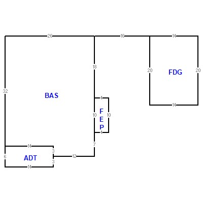 Building layout (traversing data) of this property
