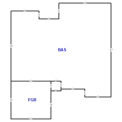 Building layout (traversing data) of this property
