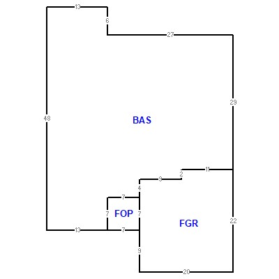 Building layout (traversing data) of this property