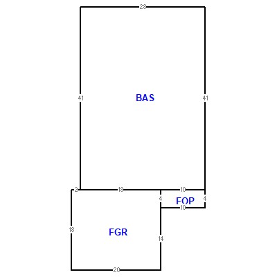 Building layout (traversing data) of this property