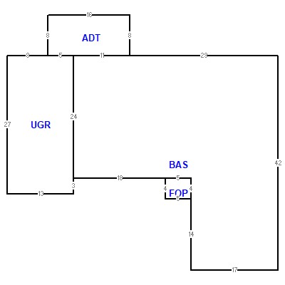 Building layout (traversing data) of this property