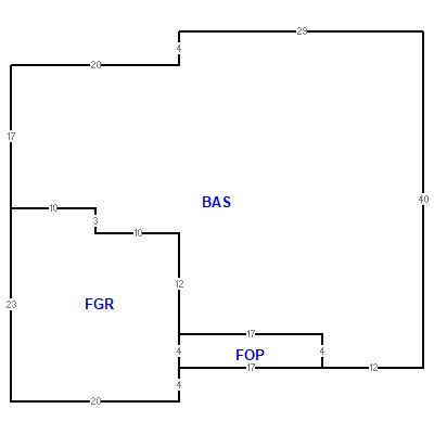 Building layout (traversing data) of this property