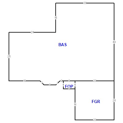 Building layout (traversing data) of this property