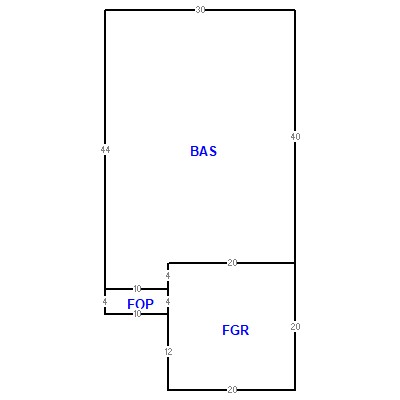Building layout (traversing data) of this property