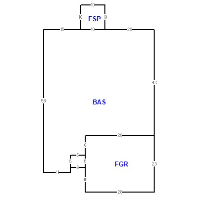 Building layout (traversing data) of this property