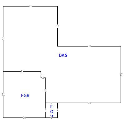 Building layout (traversing data) of this property