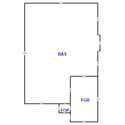 Building layout (traversing data) of this property