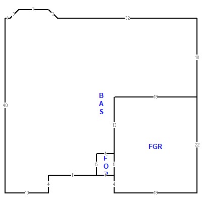 Building layout (traversing data) of this property
