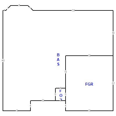 Building layout (traversing data) of this property