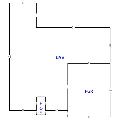 Building layout (traversing data) of this property