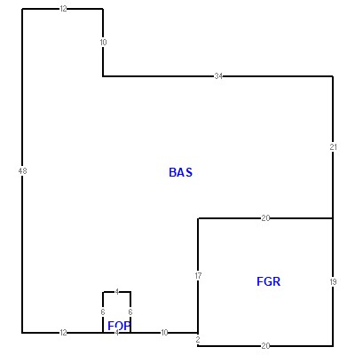 Building layout (traversing data) of this property