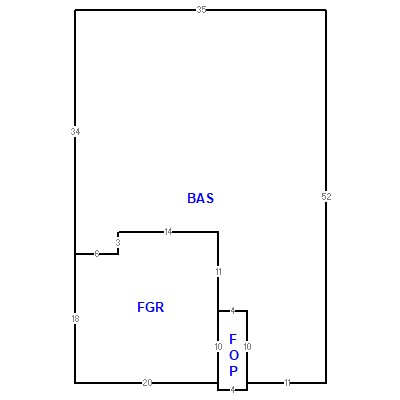 Building layout (traversing data) of this property