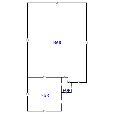 Building layout (traversing data) of this property