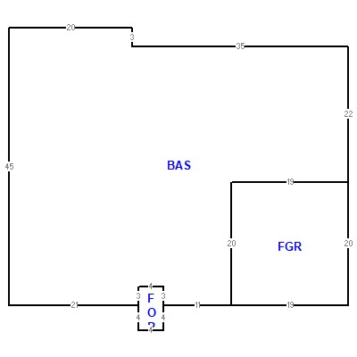 Building layout (traversing data) of this property