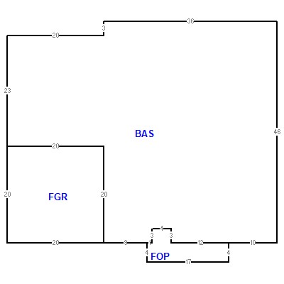 Building layout (traversing data) of this property