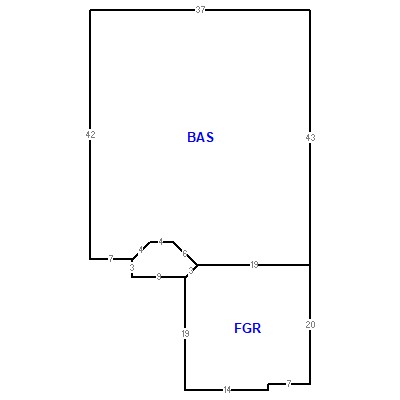 Building layout (traversing data) of this property