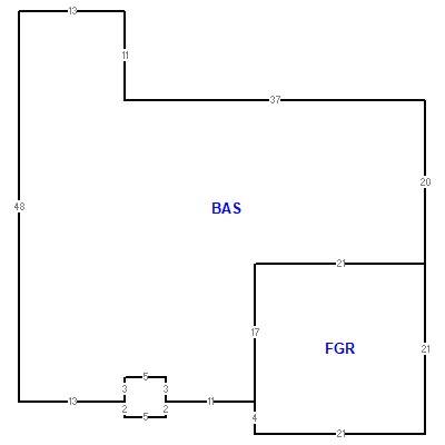 Building layout (traversing data) of this property