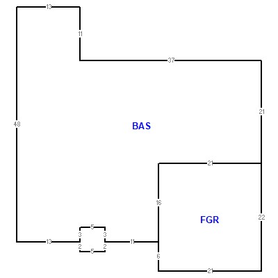 Building layout (traversing data) of this property