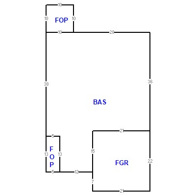 Building layout (traversing data) of this property