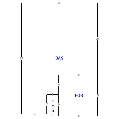 Building layout (traversing data) of this property
