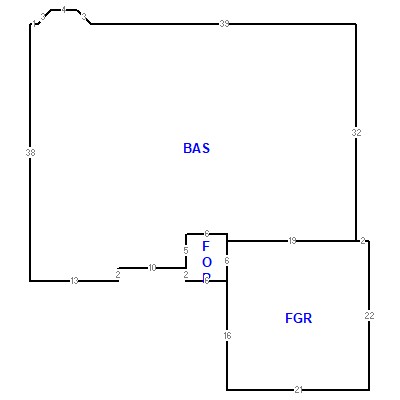 Building layout (traversing data) of this property
