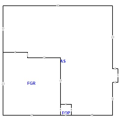 Building layout (traversing data) of this property
