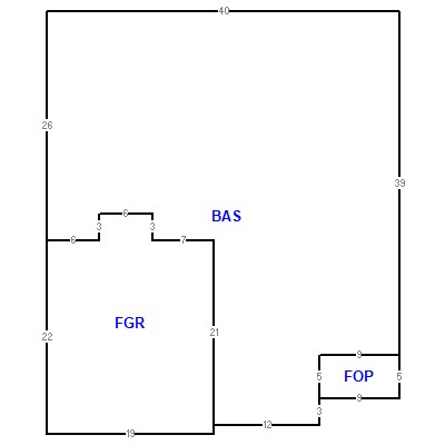 Building layout (traversing data) of this property