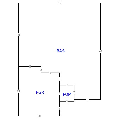 Building layout (traversing data) of this property