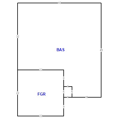 Building layout (traversing data) of this property