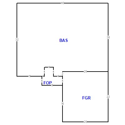 Building layout (traversing data) of this property