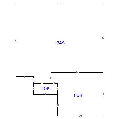 Building layout (traversing data) of this property