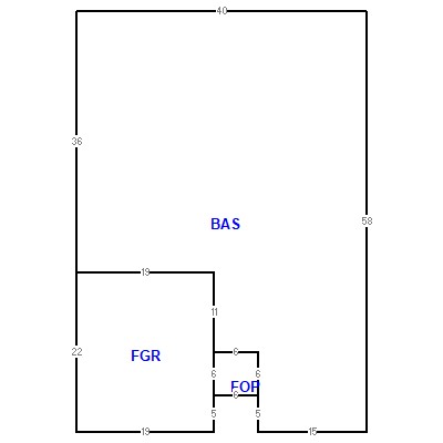 Building layout (traversing data) of this property