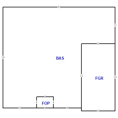 Building layout (traversing data) of this property