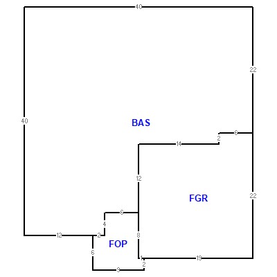 Building layout (traversing data) of this property