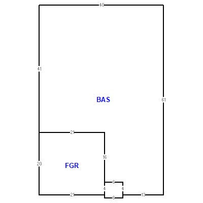 Building layout (traversing data) of this property