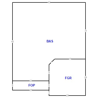 Building layout (traversing data) of this property