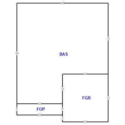 Building layout (traversing data) of this property