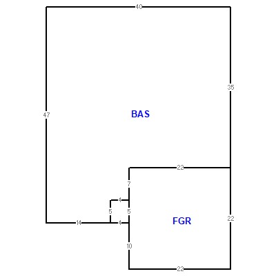 Building layout (traversing data) of this property
