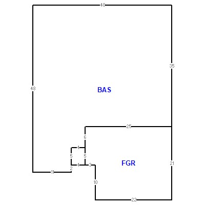 Building layout (traversing data) of this property