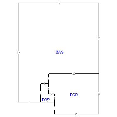 Building layout (traversing data) of this property