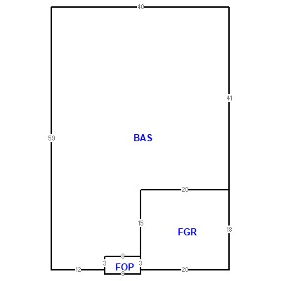 Building layout (traversing data) of this property